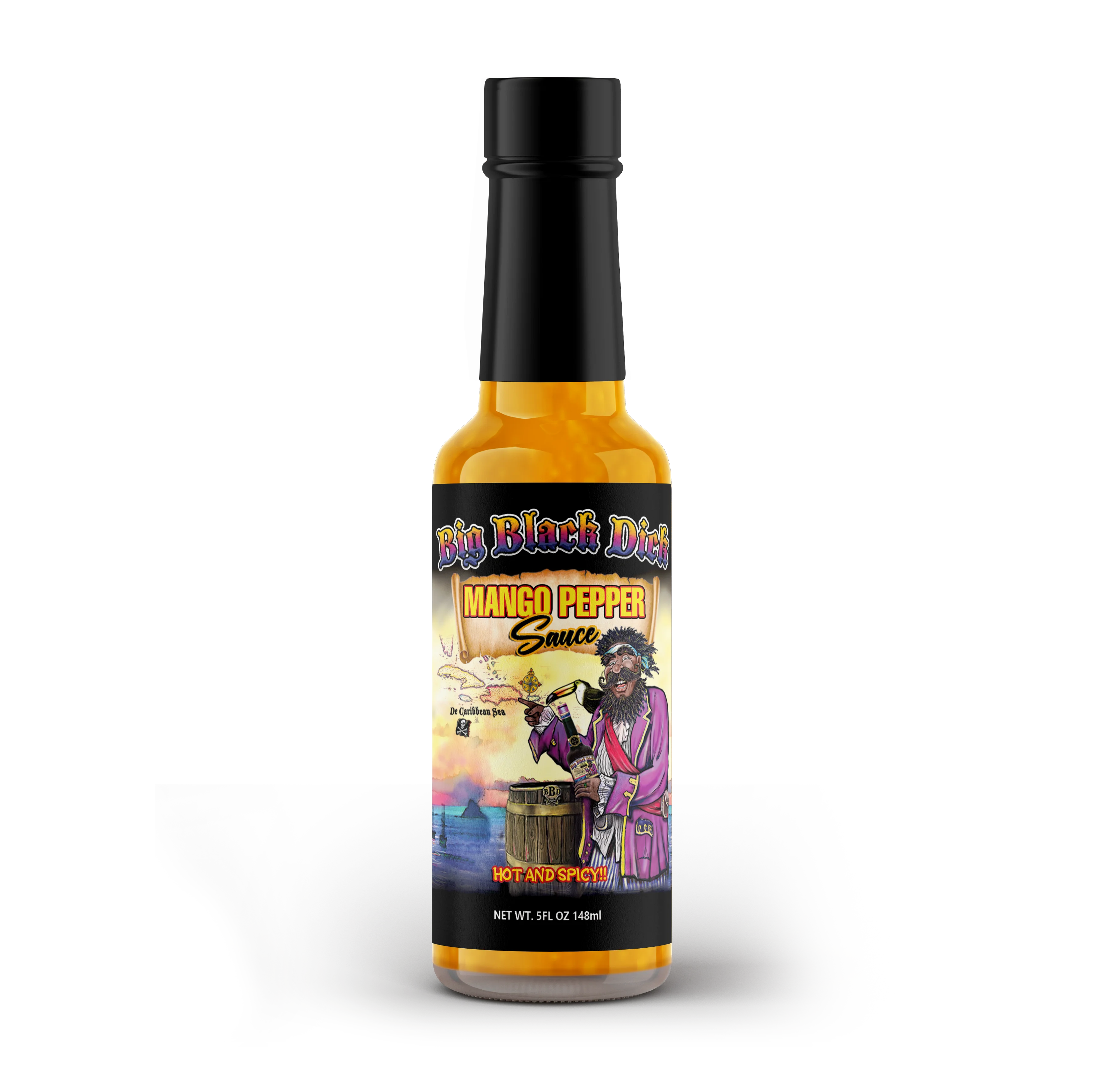 BBD Mango Pepper Hot Sauce 5oz Case x 24 Units - BBDCayman